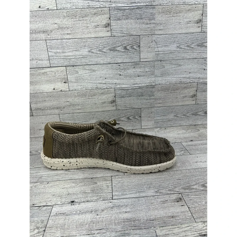 Hey Dude Wally Sox Brown Men's Casual‎ Loafers Shoes Comfort Lightweight Sz US 7